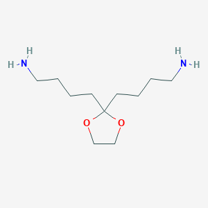 4,4'-(1,3-Dioxolane-2,2-diyl)dibutan-1-amine