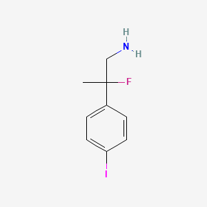 2-Fluoro-2-(4-iodophenyl)propan-1-amine