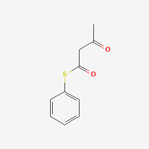 molecular formula C10H10O2S B14660954 Butanethioic acid, 3-oxo-, S-phenyl ester CAS No. 40053-29-0