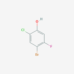 molecular formula C6H3BrClFO B1466096 4-溴-2-氯-5-氟苯酚 CAS No. 1036383-21-7