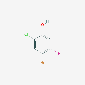 molecular formula C6H3BrClFO B1466096 4-Brom-2-chlor-5-fluorphenol CAS No. 1036383-21-7