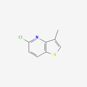 molecular formula C8H6ClNS B1466097 5-Chloro-3-methylthieno[3,2-B]pyridine CAS No. 1356016-33-5