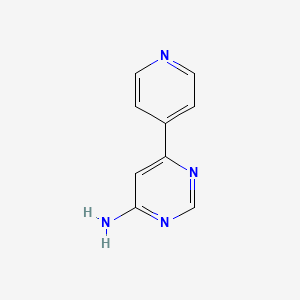 molecular formula C9H8N4 B1466098 6-(Pyridin-4-yl)pyrimidin-4-amine CAS No. 1192814-38-2
