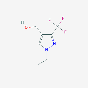 molecular formula C7H9F3N2O B1466099 [1-エチル-3-トリフルオロメチル-1H-ピラゾール-4-イル]-メタノール CAS No. 1231894-20-4