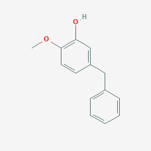 molecular formula C14H14O2 B14661000 5-Benzyl-2-methoxyphenol CAS No. 37021-97-9