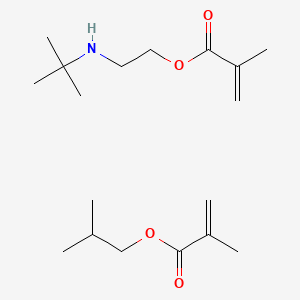 molecular formula C18H33NO4 B14661066 2-(Tert-butylamino)ethyl 2-methylprop-2-enoate;2-methylpropyl 2-methylprop-2-enoate CAS No. 40008-96-6