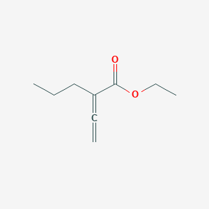 molecular formula C9H14O2 B14661101 Ethyl 2-ethenylidenepentanoate CAS No. 39579-63-0