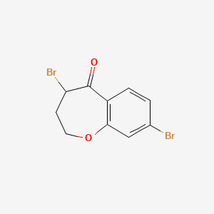 4,8-dibromo-3,4-dihydrobenzo[b]oxepin-5(2H)-one
