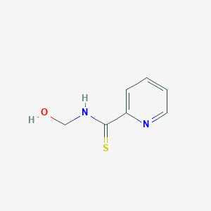 molecular formula C7H8N2OS B14661138 N-(Hydroxymethyl)pyridine-2-carbothioamide CAS No. 51078-99-0