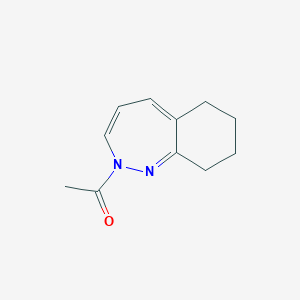 molecular formula C11H14N2O B14661139 1-(6,7,8,9-Tetrahydro-2H-1,2-benzodiazepin-2-yl)ethan-1-one CAS No. 41142-67-0