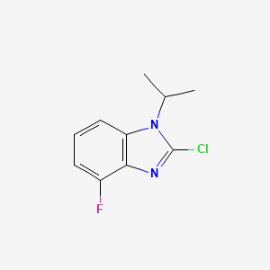 molecular formula C10H10ClFN2 B1466114 2-Chloro-4-fluoro-1-propan-2-ylbenzimidazole CAS No. 1193273-58-3