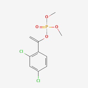 molecular formula C10H11Cl2O4P B14661202 1-(2,4-Dichlorophenyl)ethenyl dimethyl phosphate CAS No. 42136-28-7