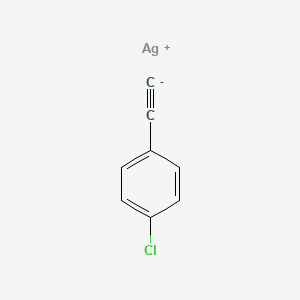 molecular formula C8H4AgCl B14661214 silver;1-chloro-4-ethynylbenzene CAS No. 49748-65-4