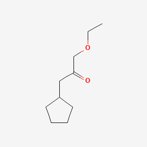 molecular formula C10H18O2 B14661226 1-Cyclopentyl-3-ethoxypropan-2-one CAS No. 51149-71-4