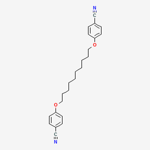 molecular formula C24H28N2O2 B14661256 4,4'-[Decane-1,10-diylbis(oxy)]dibenzonitrile CAS No. 50381-94-7