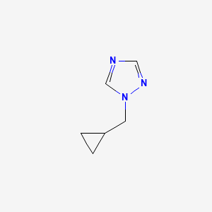 molecular formula C6H9N3 B1466127 1-Cyclopropylmethyl-1H-[1,2,4]triazole CAS No. 1229426-95-2