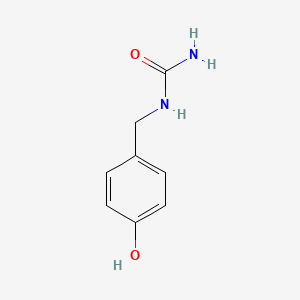 molecular formula C8H10N2O2 B14661273 Urea, [(4-hydroxyphenyl)methyl]- CAS No. 51749-20-3