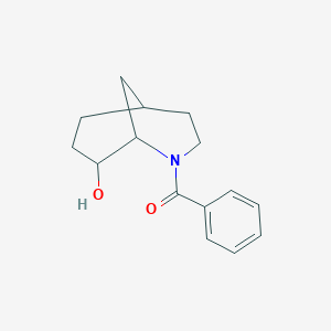 molecular formula C15H19NO2 B14661274 (8-Hydroxy-2-azabicyclo[3.3.1]non-2-yl)(phenyl)methanone CAS No. 40496-48-8