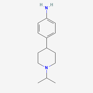 molecular formula C14H22N2 B1466133 4-(1-Isopropylpiperidin-4-yl)aniline CAS No. 837421-92-8