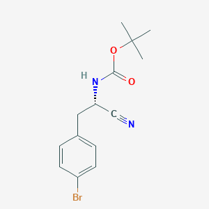 molecular formula C14H17BrN2O2 B1466134 BoC-L-4-Bromophenylalaninenitrile CAS No. 869570-00-3