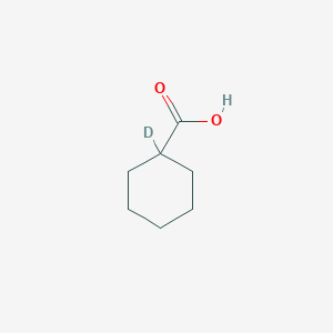 molecular formula C7H12O2 B1466137 Cyclohexanecarboxylic-1-D1 acid CAS No. 933-37-9