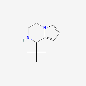 molecular formula C11H18N2 B1466144 1-(Tert-butyl)-1,2,3,4-tétrahydropyrrolo[1,2-a]pyrazine CAS No. 1020656-62-5