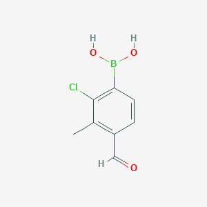 2-Chloro-4-formyl-3-methylphenylboronic acid
