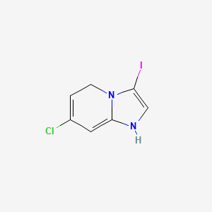 molecular formula C7H4ClIN2 B1466148 7-Chloro-3-iodo-1,5-dihydroimidazo[1,2-a]pyridine CAS No. 908267-60-7