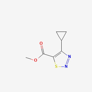 B1466156 Methyl 4-cyclopropyl-1,2,3-thiadiazole-5-carboxylate CAS No. 183303-75-5