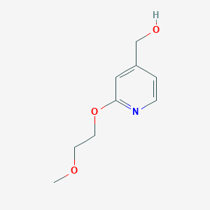 molecular formula C9H13NO3 B1466161 [2-(2-甲氧基乙氧基)吡啶-4-基]甲醇 CAS No. 897950-76-4