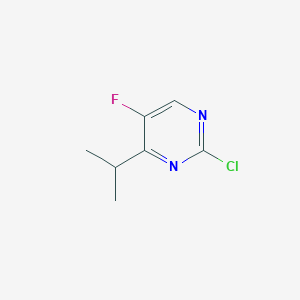 molecular formula C7H8ClFN2 B1466164 2-Chloro-5-fluoro-4-isopropyl-pyrimidine CAS No. 1463484-25-4