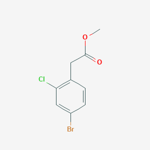 molecular formula C9H8BrClO2 B1466170 Methyl 2-(4-bromo-2-chlorophenyl)acetate CAS No. 849934-94-7