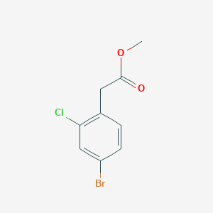 molecular formula C9H8BrClO2 B1466170 2-(4-溴-2-氯苯基)乙酸甲酯 CAS No. 849934-94-7