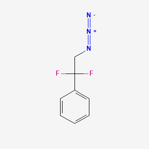 molecular formula C8H7F2N3 B1466173 (2-叠氮基-1,1-二氟乙基)苯 CAS No. 864265-75-8