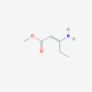 molecular formula C6H11NO2 B1466175 Methyl 3-amino-2-pentenoate CAS No. 80880-62-2