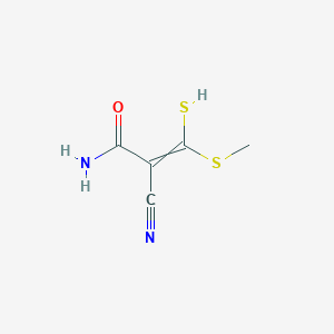 2-Cyano-3-methylsulfanyl-3-sulfanylprop-2-enamide