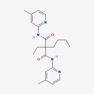 N,N'-Bis(4-methyl-2-pyridinyl)-2-butyl-2-ethylpropanediamide