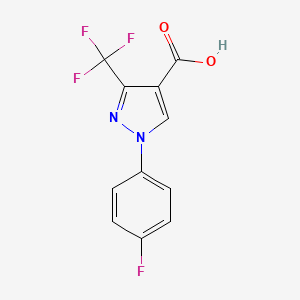 1-(4-Fluorophenyl)-3-trifluoromethyl-1H-pyrazole-4-carboxylic acid
