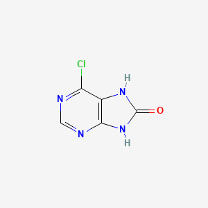 molecular formula C5H3ClN4O B1466191 6-氯-7H-嘌呤-8(9H)-酮 CAS No. 37527-48-3