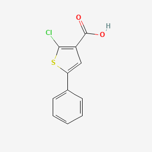 molecular formula C11H7ClO2S B1466196 2-Chloro-5-phenyl-thiophene-3-carboxylic acid CAS No. 1186049-66-0
