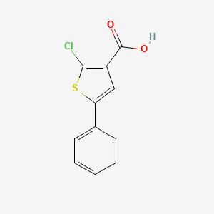 molecular formula C11H7ClO2S B1466196 2-クロロ-5-フェニルチオフェン-3-カルボン酸 CAS No. 1186049-66-0