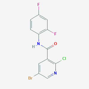 5-Bromo-2-chloro-N-(2,4-difluorophenyl)nicotinamide