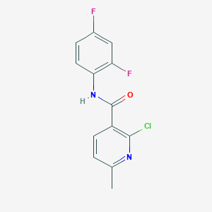 molecular formula C13H9ClF2N2O B1466198 2-Chloro-N-(2,4-difluorophenyl)-6-methylnicotinamide CAS No. 931105-46-3