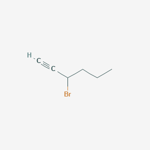 3-Bromohex-1-yne