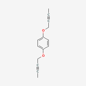 molecular formula C14H14O2 B14661984 1,4-Bis[(but-2-yn-1-yl)oxy]benzene CAS No. 38457-29-3