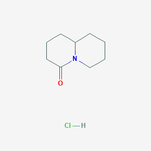 1,2,3,6,7,8,9,9a-Octahydroquinolizin-4-one;hydrochloride