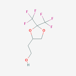 2-[2,2-Bis(trifluoromethyl)-1,3-dioxolan-4-yl]ethan-1-ol