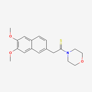 2-(6,7-Dimethoxynaphthalen-2-yl)-1-(morpholin-4-yl)ethanethione