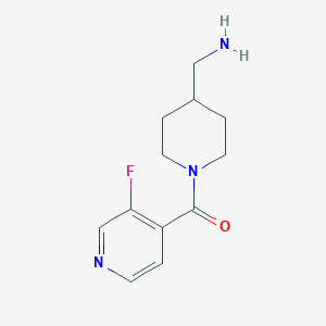 [1-(3-Fluoropyridine-4-carbonyl)piperidin-4-yl]methanamine