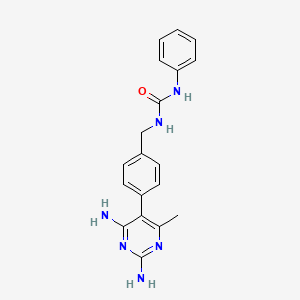 1-[4-(2,4-Diamino-6-methylpyrimidin-5-yl)benzyl]-3-phenylurea